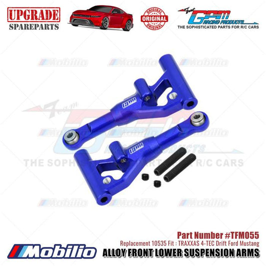 GPM Part #TFM055 Alloy Front Lower Suspension Arms #10535 Traxxas 4-TEC Drift Ford Mustang