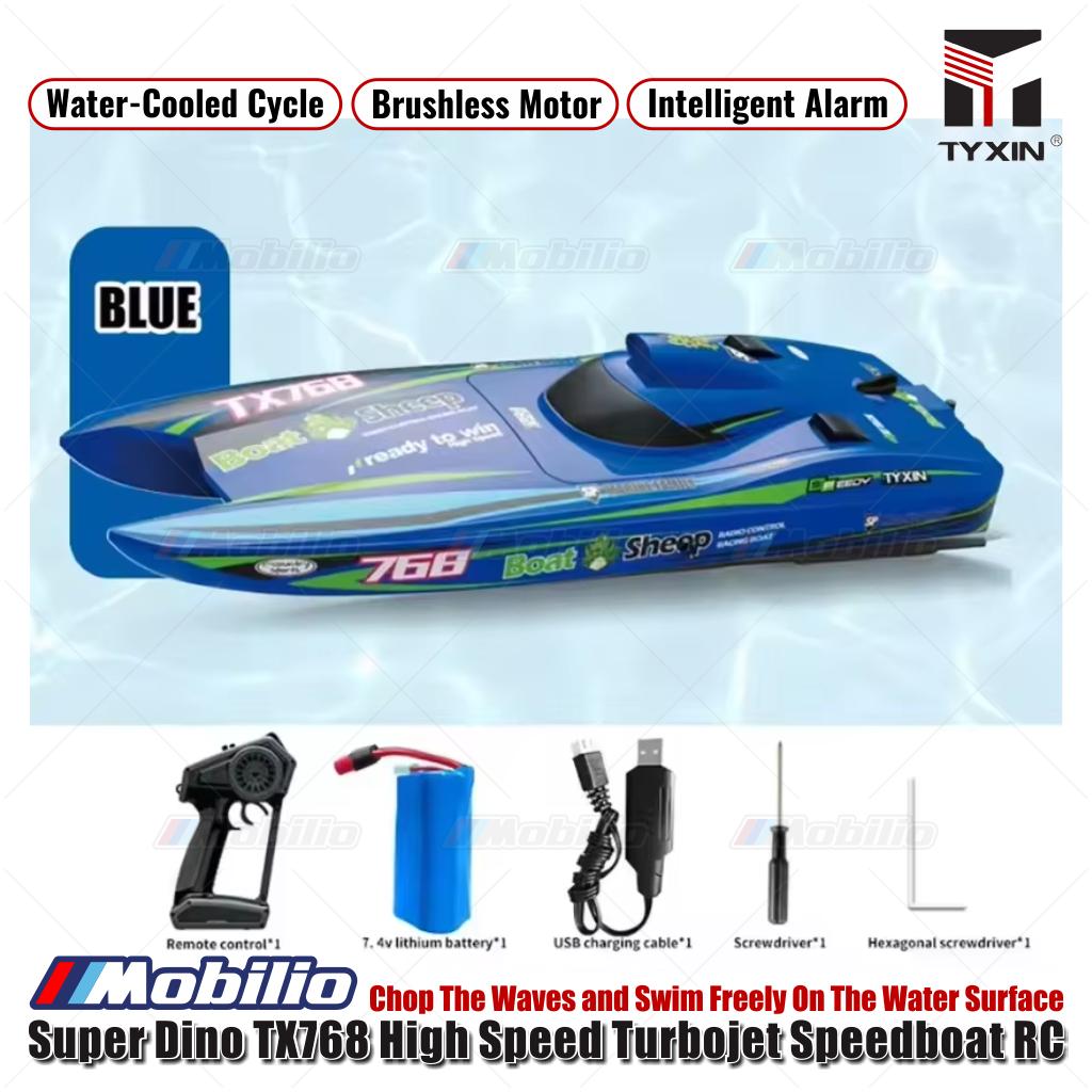 Super Dino TX768 High Speed Turbojet Speedboat RC Boat Brusless 2.4GHz RTR