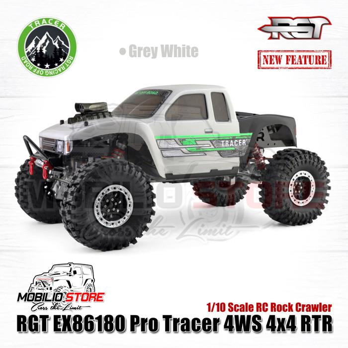 RGT EX86180 Pro Tracer 4WS 4x4 RTR 1/10 Skala RC Rock Crawler Off-Road Kendali Jarak Jauh