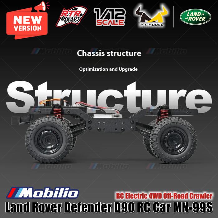RC MN99S 1/12 Rock Crawler Model D90 Offroad 4WD Full Propo RTR All New Version Official Licensed Land Rover Upgraded Edition 2024