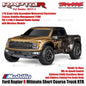 Traxxas 101177-4 FOX-2 Ford Raptor R Ultimate 4X4 Short Course Truck RC Skala 1/10 Rakitan Lengkap Tahan Air RTR Kontrol Jarak Jauh dengan Motor Velineon 540XL &amp; Sistem Radio TQi 2.4 GHz - Gear