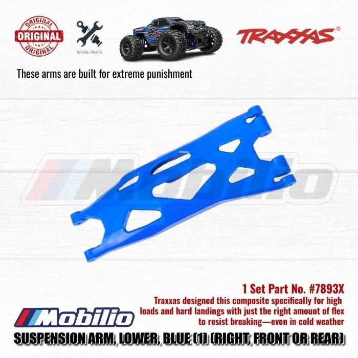Traxxas Part #7893X #7894X Suspension Arm Lower Blue 1 Pcs Right or Left - Front or Rear for Use with #7895 WideMaxx Suspension Kit X-Maxx XRT