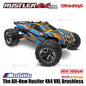 Traxxas 67376-4 Rustler 4X4 VXL Brushless HD Skala 1/10 Truk 4x4 Tahan Air RTR
