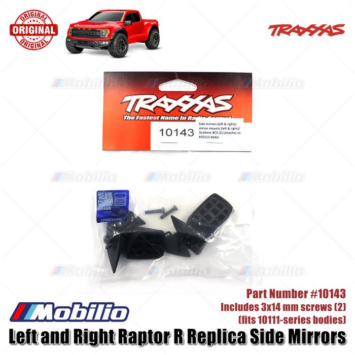 Traxxas Part #10143 Side Mirrors with Mirror Mounts Spion for RC Ford F-150 Raptor R 4X4