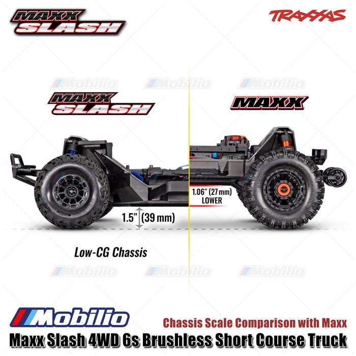 Traxxas 102076-4 Maxx Slash 4WD 6s Brushless Short Course Truck RTR Rakitan Lengkap Siap Balap Sistem Radio TQi 2.4 GHz VXL-6s Model 102076-4