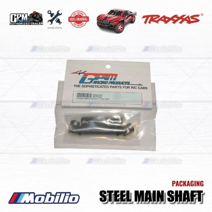 GPM Part #SERV237C Steel Main Shaft for Traxxas 1:16 Mini E-Revo - 1 Set