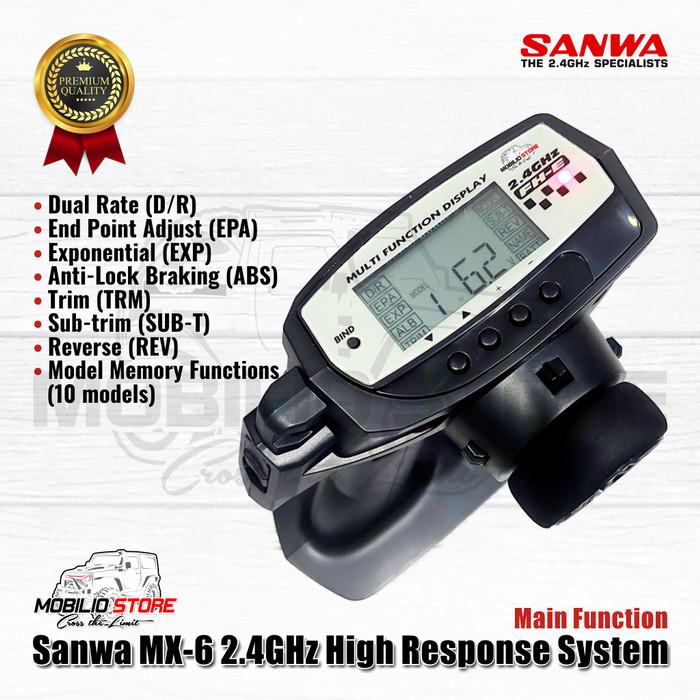 Sanwa MX-6 Digital Radio Remote Control 2.4 GHz 3CH High Response MX 6