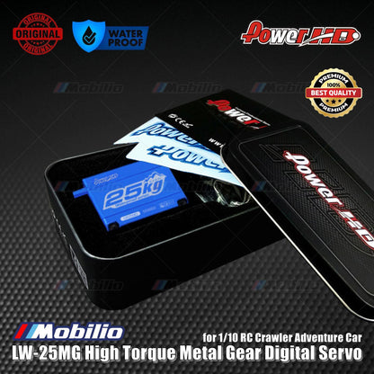 Power HD LW-25MG High Torque Metal Gear Digital Servo Waterproof for 1/10 RC Crawler Adventure Car
