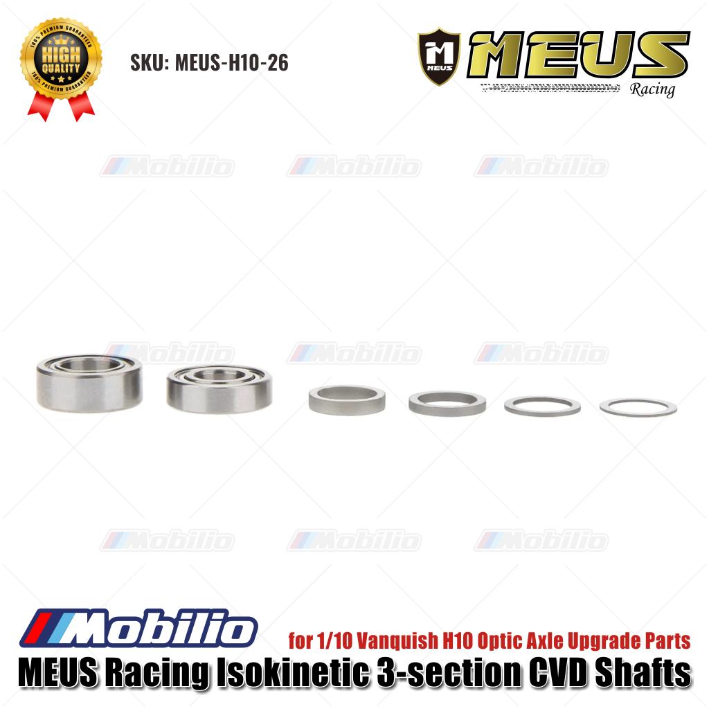 Poros CVD Isokinetik 3-bagian MEUS Racing MEUS-H10-26 untuk Suku Cadang Peningkatan As Optik Vanquish H10 1/10
