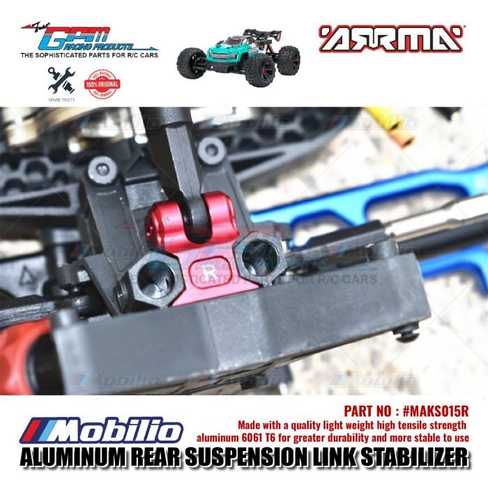 GPM Part #MAKS015R Aluminum Rear Suspension Link Stabilizer Arrma Kraton 4X4 4S BLX Monster Truck Control Remote