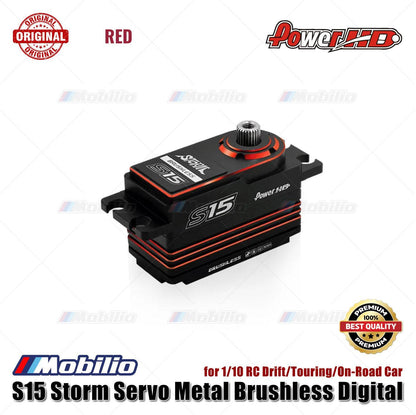 Power HD S15 Storm Servo Metal Brushless Digital for 1/10 RC Drift Touring On-Road Car