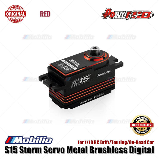 Power HD S15 Storm Servo Metal Brushless Digital for 1/10 RC Drift Touring On-Road Car