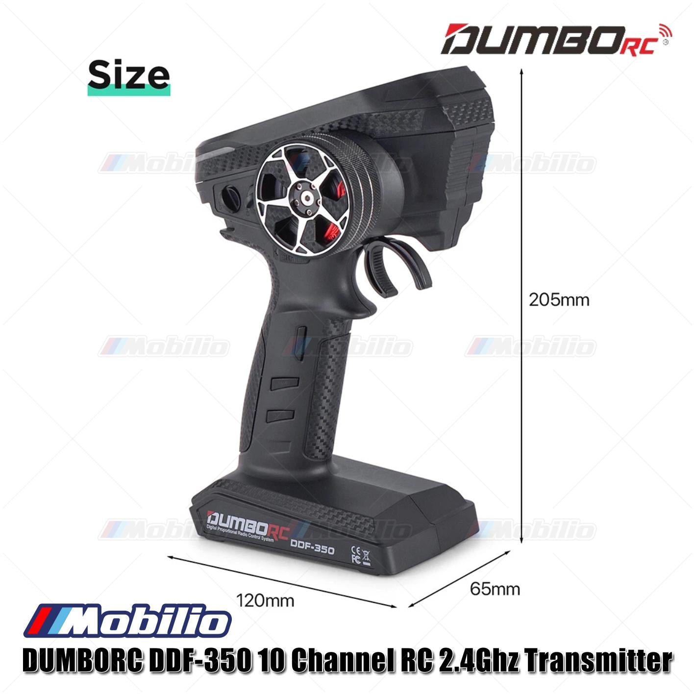DumboRC DDF-350 10CH Remote Controller 10 Channel 2.4Ghz Transmitter