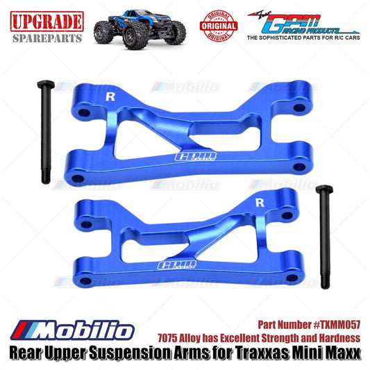 GPM Part #TXMM057 7075 Alloy Rear Upper Suspension Arms for RC Traxxas Mini Maxx