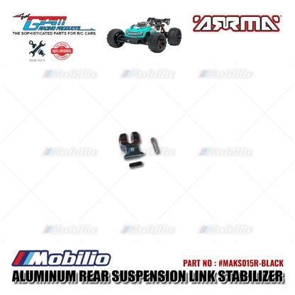 GPM Part #MAKS015R Aluminum Rear Suspension Link Stabilizer Arrma Kraton 4X4 4S BLX Monster Truck Control Remote