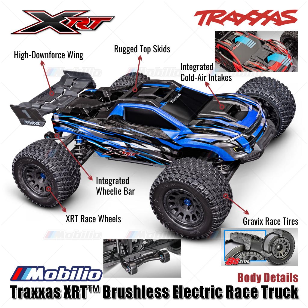 Traxxas 78086-4 XRT 1/6 Extreme Race Truck Brushless 4WD 8s 2.4GHz TQI TSM RTR Tanpa Klip