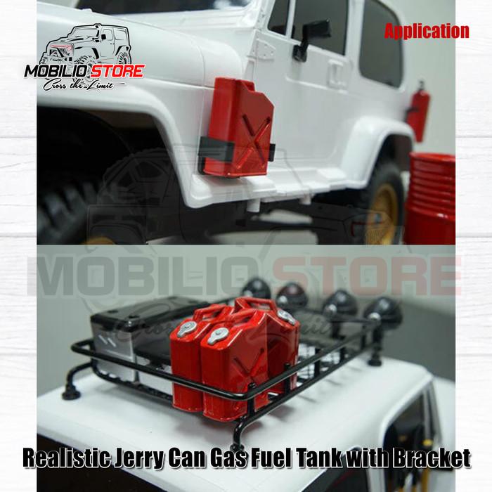 Accessories Realistic Jerry Can Fuel Tank 1/10 Scale RC Crawler Car