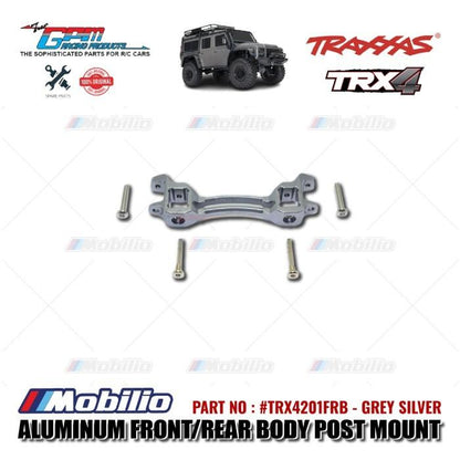GPM Part #TRX4201FRB Aluminum Front / Rear Body Post Mount Traxxas TRX-4 TRX-6 Trail Crawler