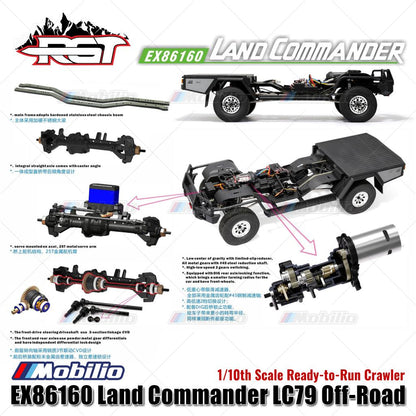 RGT EX86160 Land Commander 1/10 Land Commander LC79 RTR RC Off-Road Crawler Adventure