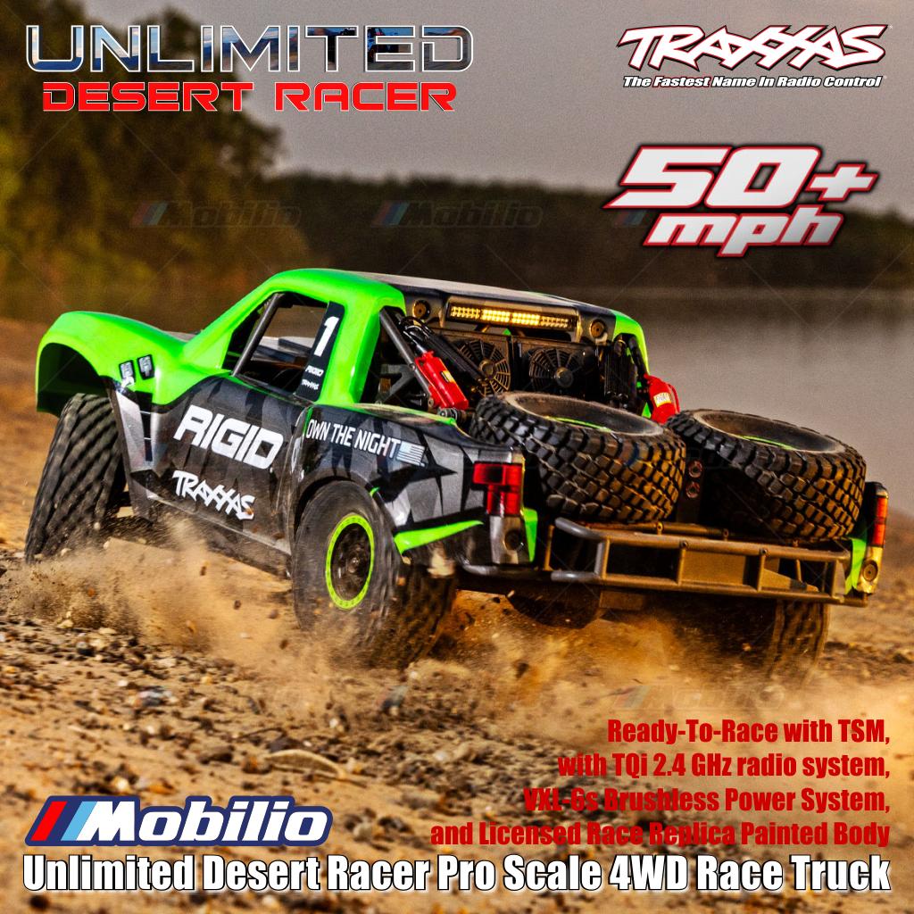 Traxxas 85086-4 UDR Unlimited Desert Racer Pro Scale 4x4 6S RC Short Course Remote Control Tanpa Klip