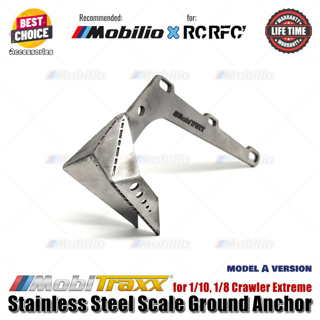 MobiTraxx Stainless Steel Scale Ground Anchor for 1/10 1/8 Crawler Extreme Recommended for RCRFC
