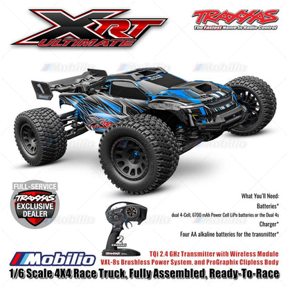 Traxxas 78097-4 XRT Ultimate 1/6 Extreme Race Truck 4WD 8S Brushless TQi TSM RTR RC Car Remote Control Clipless