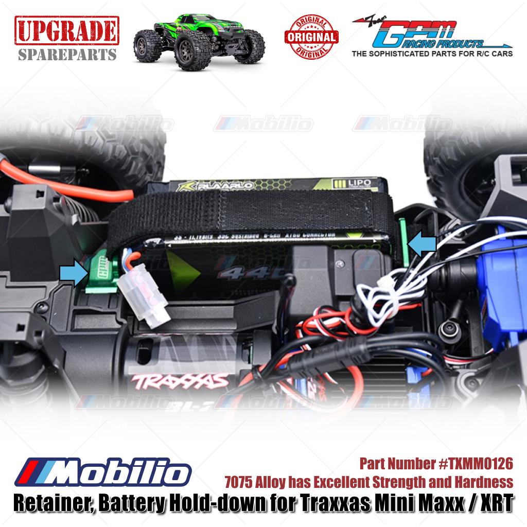 GPM Part #TXMM0126 7075 Alloy Retainer Battery Hold-down for RC Traxxas Mini Maxx / Mini XRT
