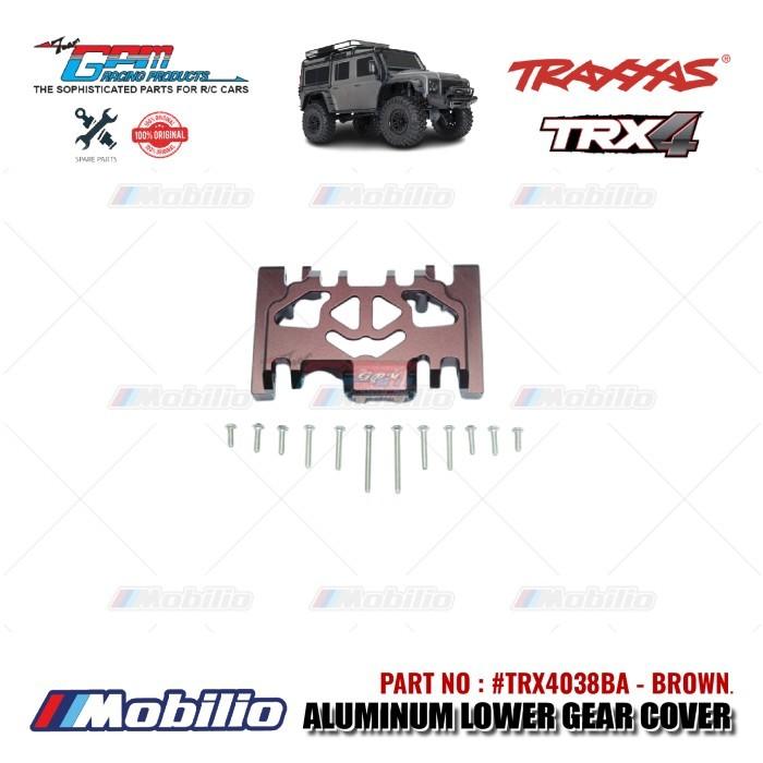 GPM Part #TRX4038BA Aluminum Lower Gear Cover Skid Plate Traxxas TRX-4 TRX-6 Trail Crawler