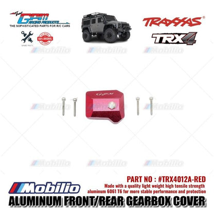 GPM Part #TRX4012A Aluminum Front / Rear Gearbox Cover Traxxas TRX-4 Trail Crawler