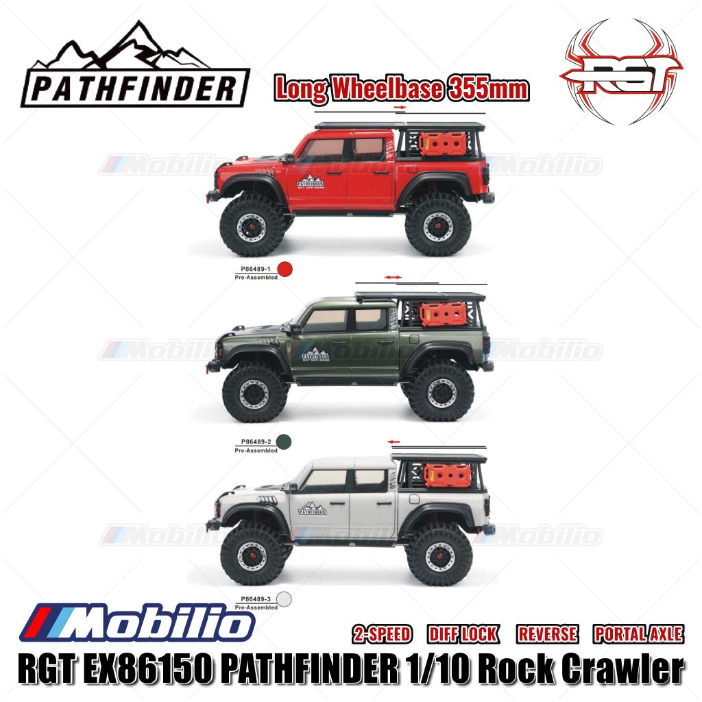 RGT EX86150 PATHFINDER 1/10 Jarak Sumbu Roda Panjang 355mm RC Adventure Crawler RTR