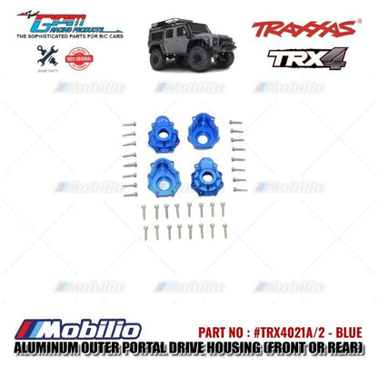 GPM Part #TRX4021A/2 Aluminum Outer Portal Drive Housing Front Or Rear Traxxas TRX-4 Trail Crawler  Remote Control Toy