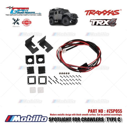 GPM Part #ZSP055 Spotlight Type C Scale Accessories for RC Crawler Adventure Traxxas Axial RGT