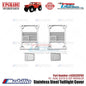 GPM Part #SCX3ZSP8C Stainless Steel Taillight Cover Accessories Axial SCX10 III Jeep Wrangler