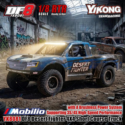 Yikong YK8081 DF8 Desert Fighter 4X4 Short Course Truck Brushless 3S/4S High-Speed Performance
