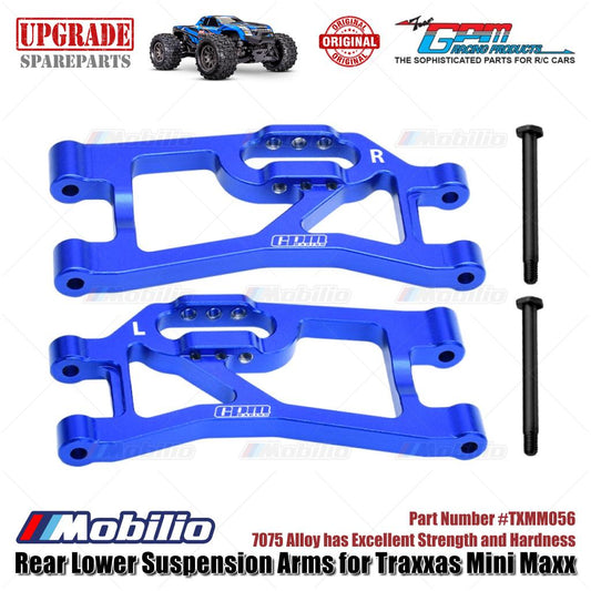 GPM Part #TXMM056 7075 Alloy Rear Lower Suspension Arms for RC Traxxas Mini Maxx