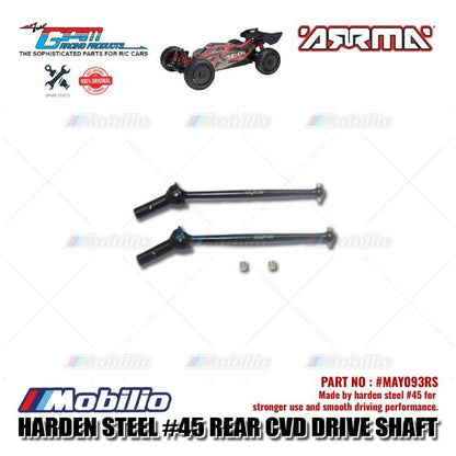 GPM Part #MAY093RS Harden Steel Rear CVD Drive Shaft Arrma Typhon 6S BLX Buggy