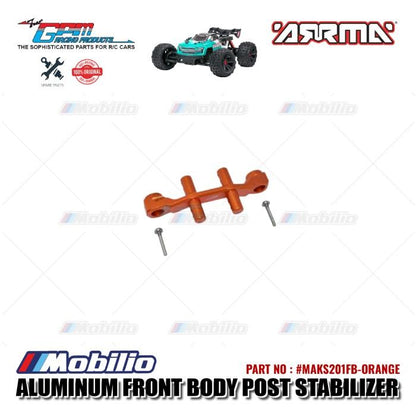 GPM Part #MAKS201FB Aluminum Front Body Post Stabilizer Arrma Kraton 4X4 4S BLX RC Monster Truck  Remote Control
