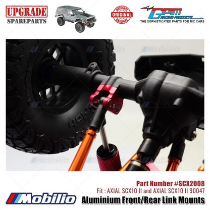 GPM Part #SCX2008 Aluminium Front/Rear Link Mounts AX31384 RC Upgrade Axial SCX10 II Crawler Adventure  Remote Control