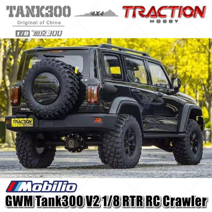 Traction Hobby TANK 300 V2 Skala 1/8 4WD TANK300 V2 Mobil RC Petualangan Crawler RTR Kendali Jarak Jauh