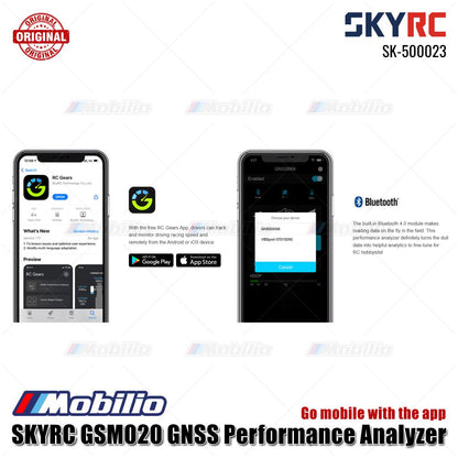 SKYRC #SK-500023 GSM020 GNSS Performance Analyzer Balap Drag Balap Trek Mode Terbang