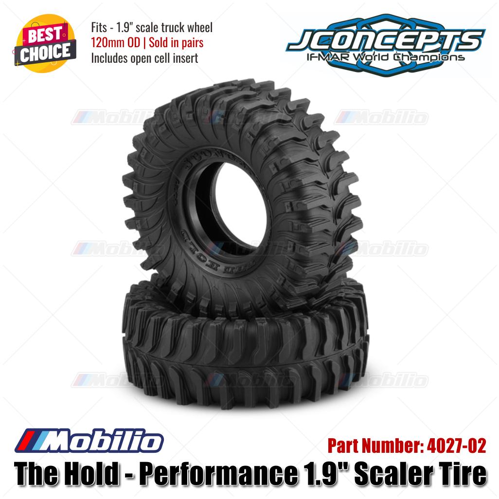 JConcepts #4027-02 The Hold - Performance 1.9" Scaler Tire OD 120mm Fits - 1.9" Scale Truck Wheel