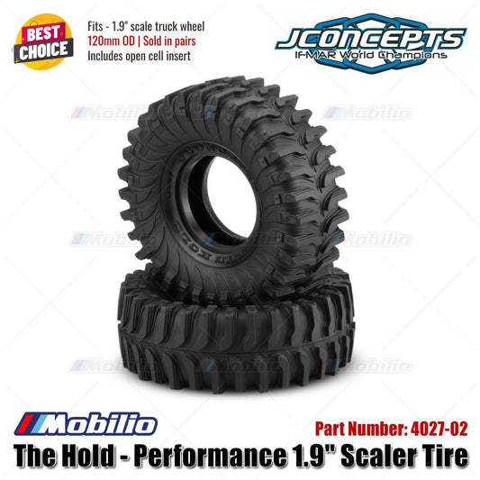 JConcepts #4027-02 The Hold - Performance 1.9" Scaler Tire OD 120mm Fits - 1.9" Scale Truck Wheel