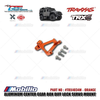 GPM Part #TRX4034M Aluminum Center Gear Box Differential Lock Servo Mount Traxxas TRX-4 TRX-6 Trail Crawler