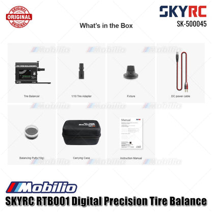 SKYRC #SK-500045 RTB001 Penyeimbang Ban Presisi Digital Penyeimbang Ban RC