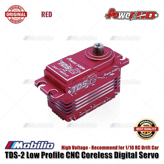 Power HD TDS-2 Low Profile CNC Coreless Digital Servo High Voltage for 1/10 RC Drift Car