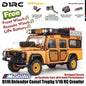 D1RC D110 Defender Camel Trophy Skala 1/10 Jarak Sumbu Roda 334mm Mobil RC Crawler Petualangan