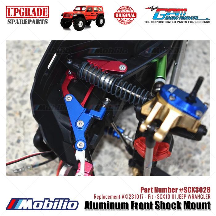 GPM Part #SCX3028 Aluminum Front Shock Mount Upgrade Axial SCX10 III Jeep Wrangler AXI231017 Replacement