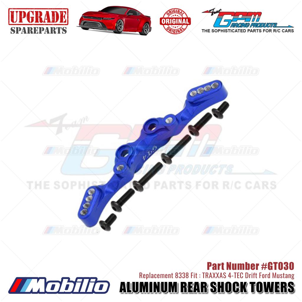 GPM Part #GT030 Aluminum Rear Shock Towers #8338 Traxxas 4-TEC Drift Ford Mustang