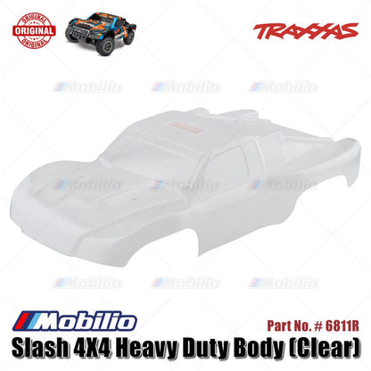 Traxxas Part #6811R Slash 4X4 Heavy Duty Body (Clear)