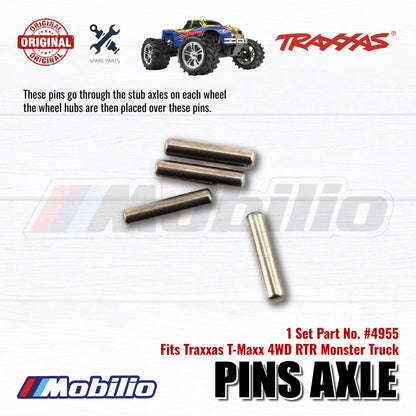 Traxxas Part #4955 Pin Axle 2.5 x 12mm 4 Pcs for 4WD RTR Monster Truck